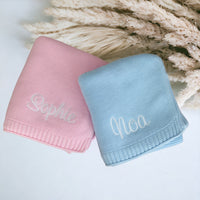 Personalisierte Strickdecke