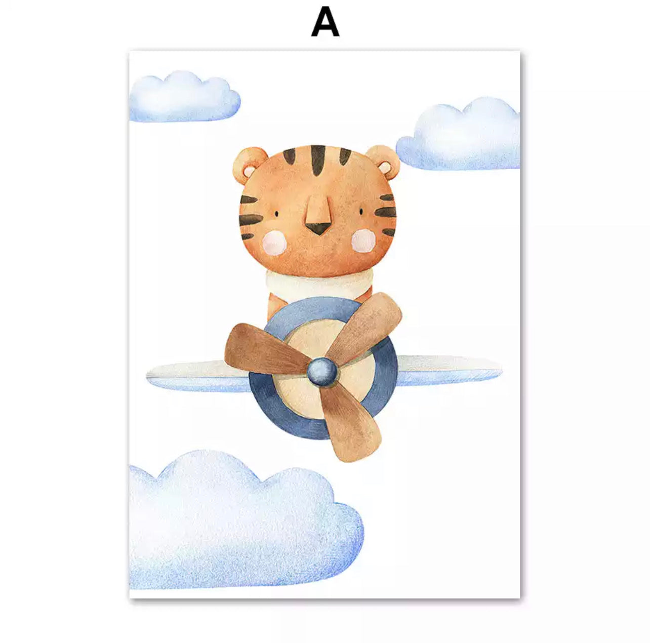 Kinderzimmer Bilder Wolken Tiere