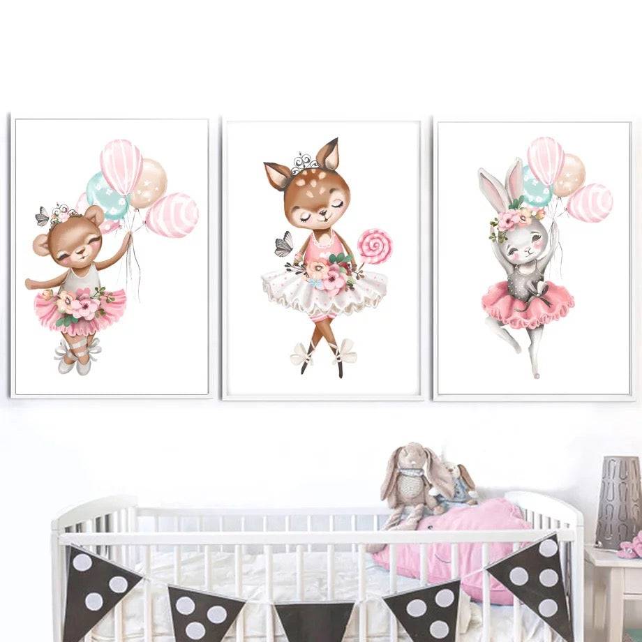Kinderzimmer Bilder Ballett Tiere