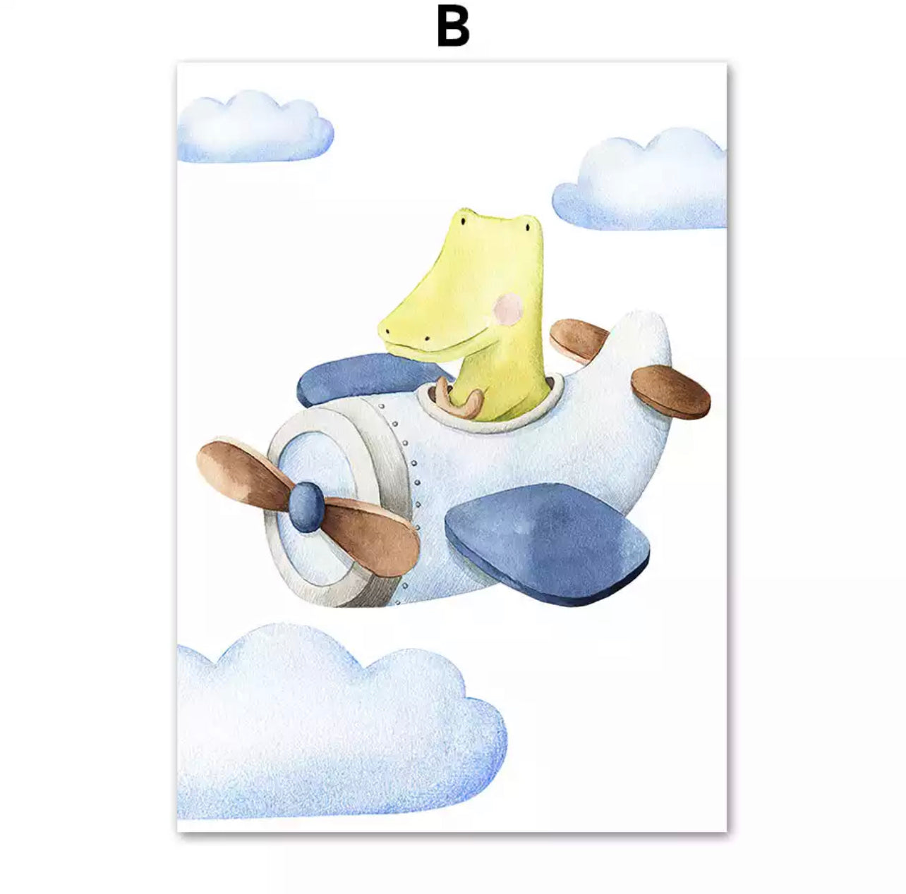 Kinderzimmer Bilder Wolken Tiere