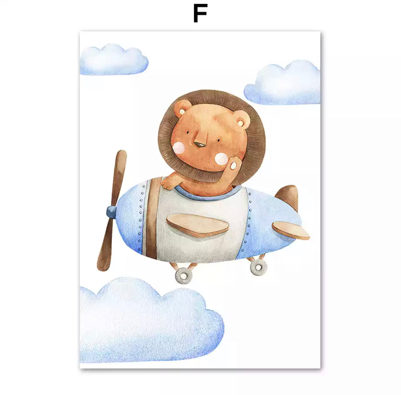 Kinderzimmer Bilder Wolken Tiere