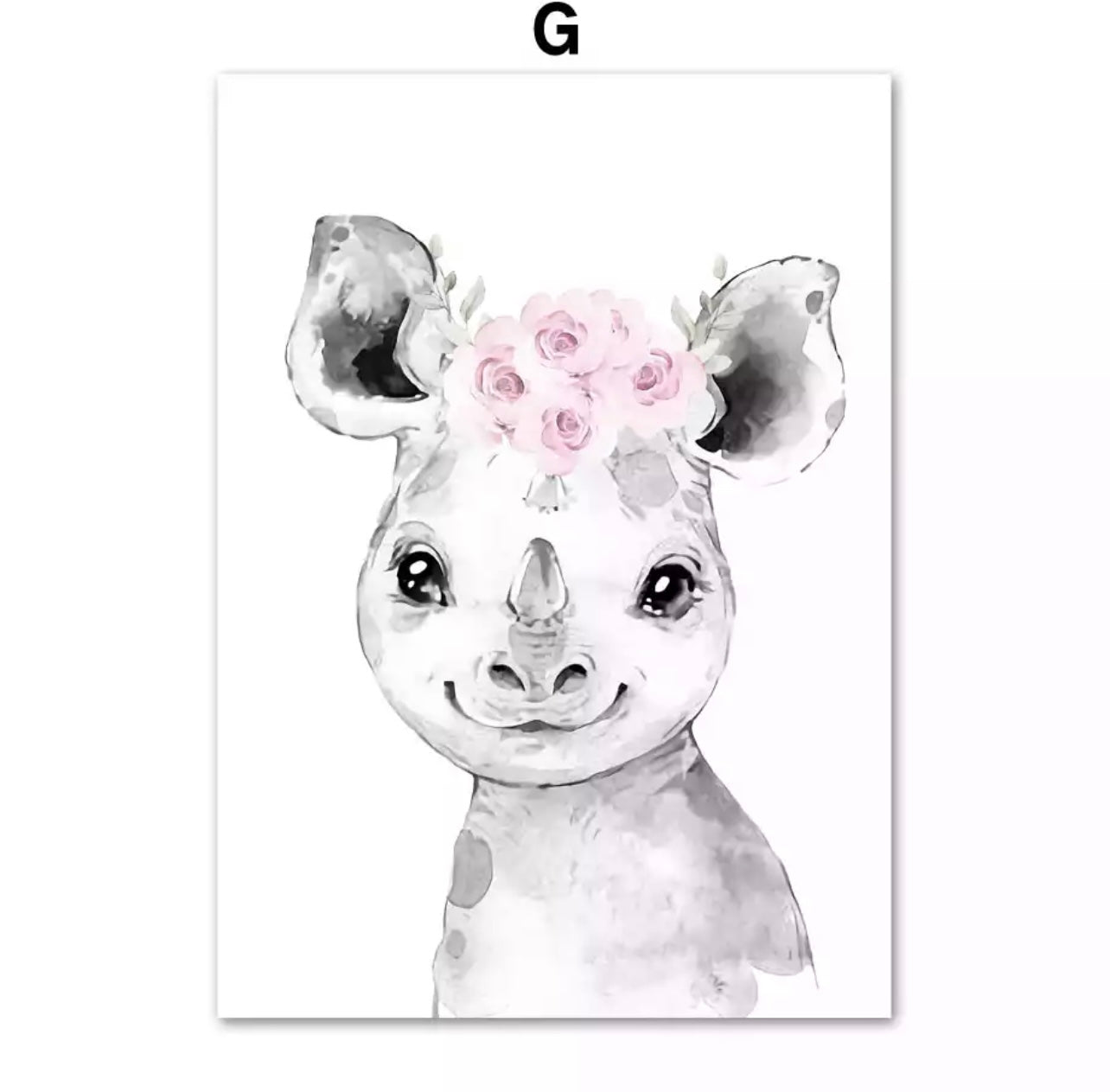 Kinderzimmer Bilder Sweet Animals with Flowers