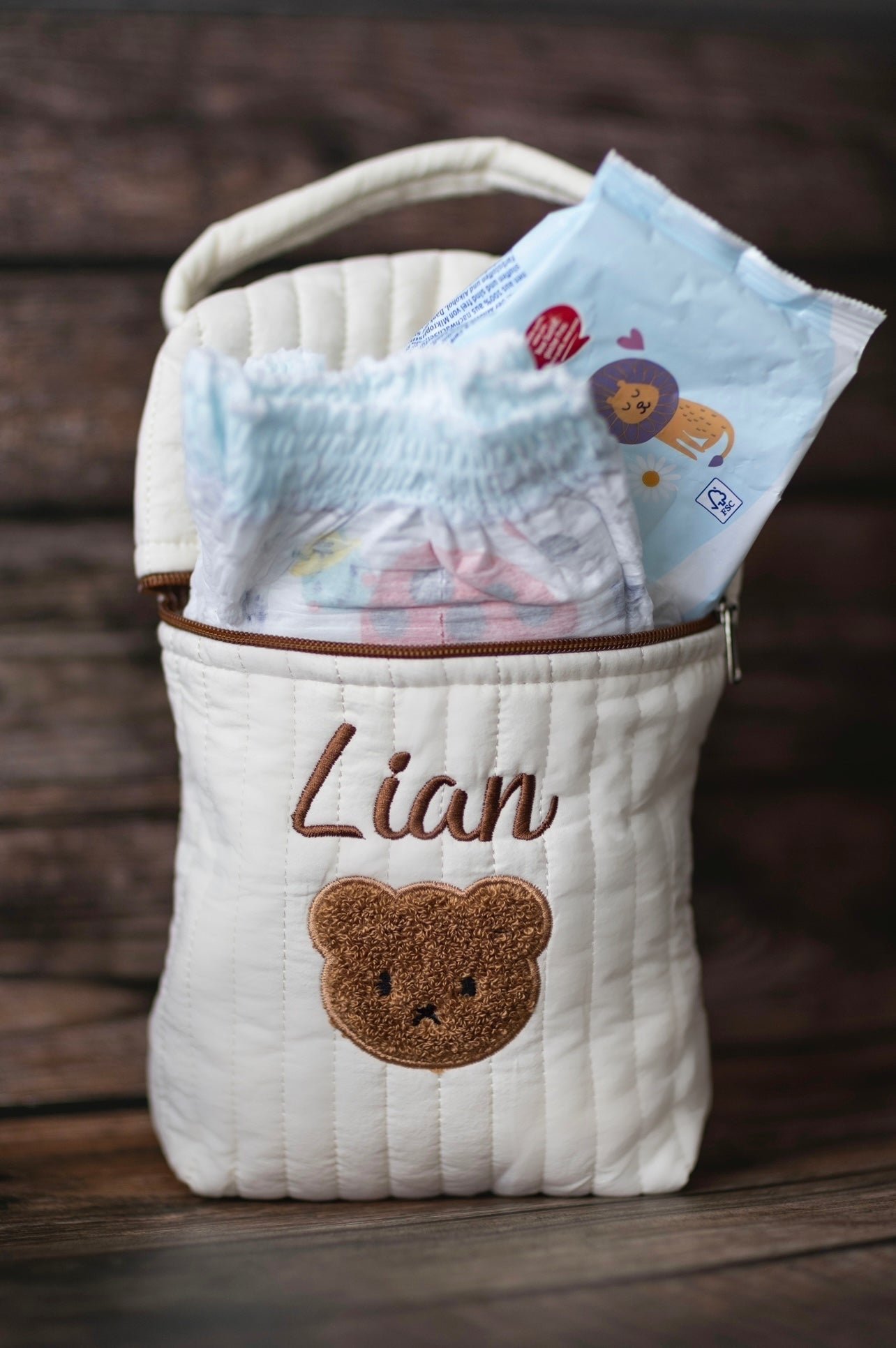 Personalisierte Windeltasche