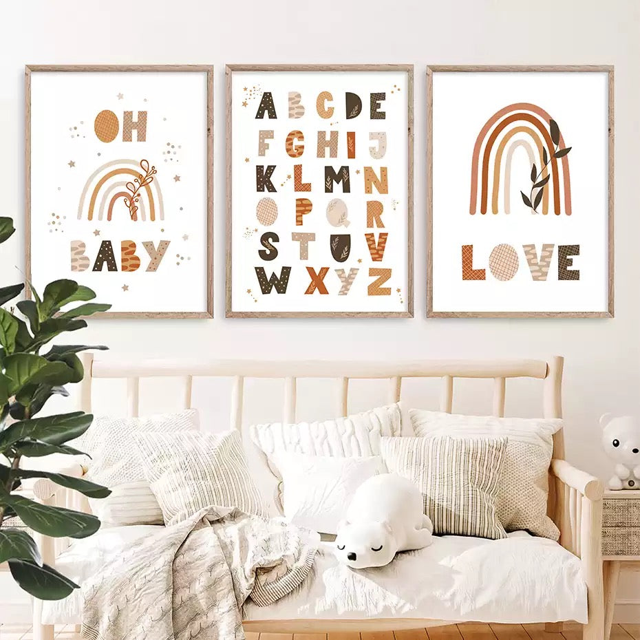 Kinderzimmer Bilder ABC Love