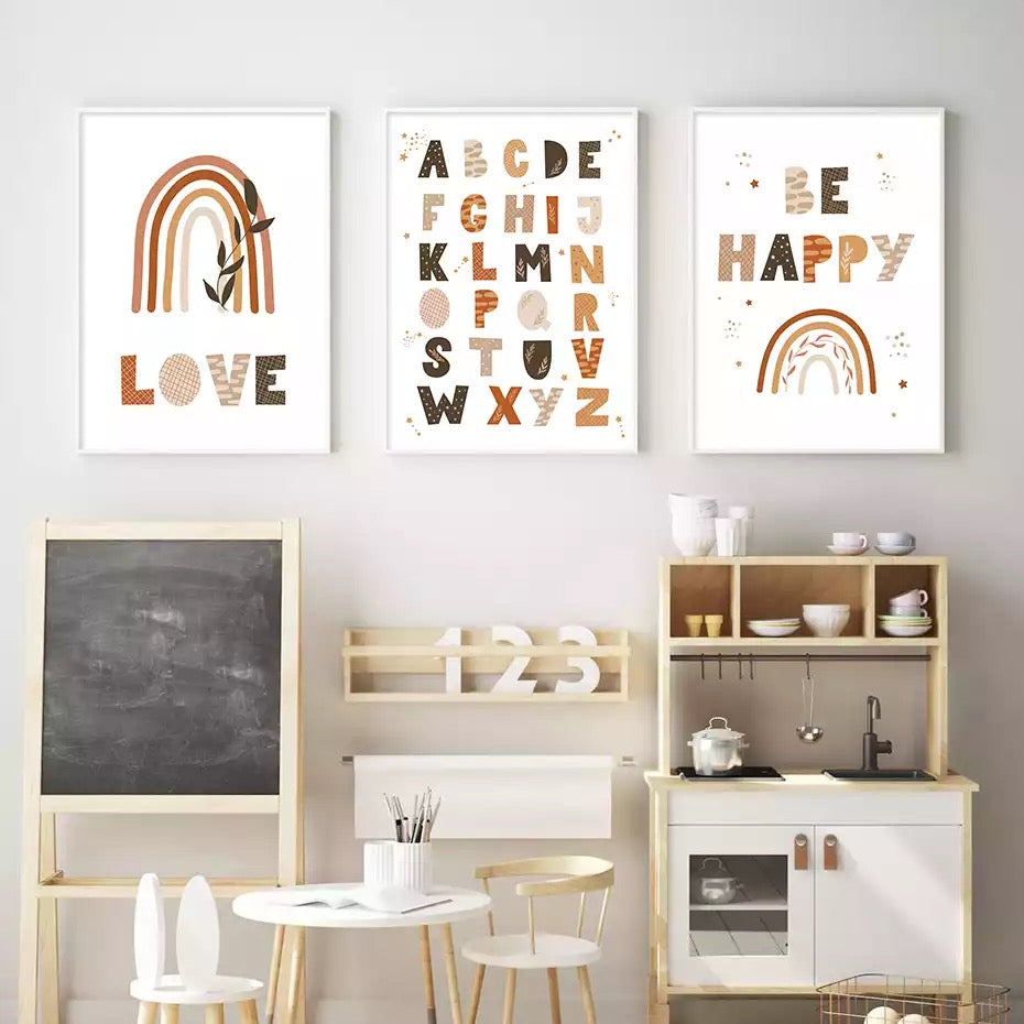 Kinderzimmer Bilder ABC Love