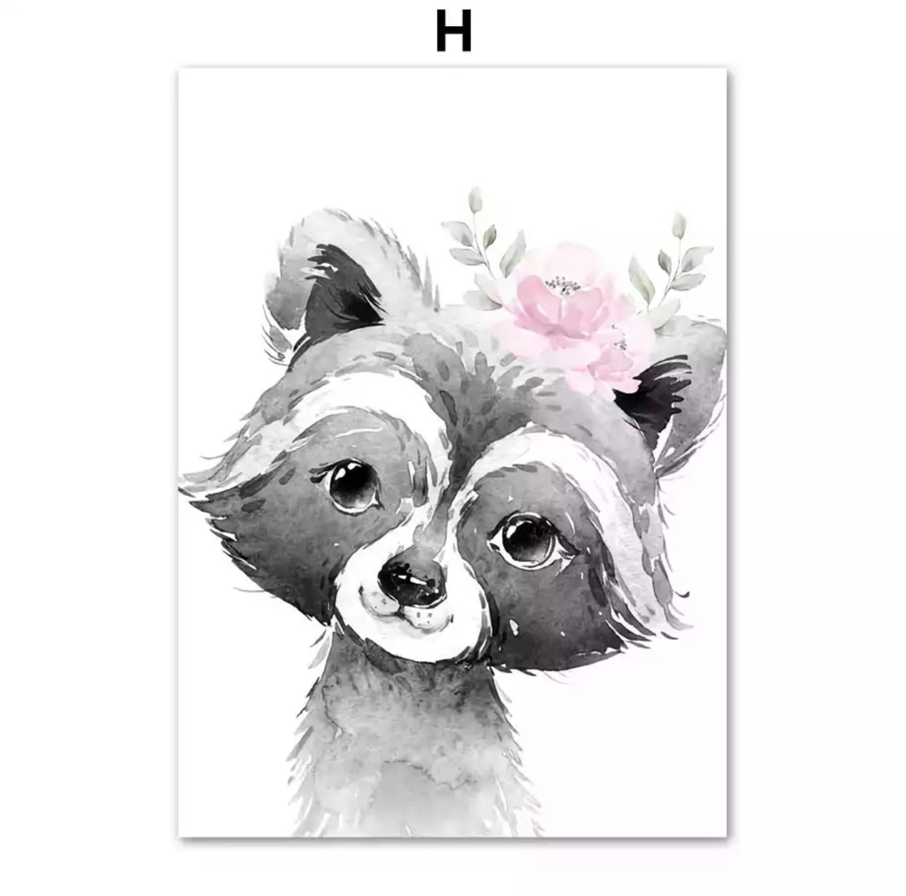 Kinderzimmer Bilder Sweet Animals with Flowers