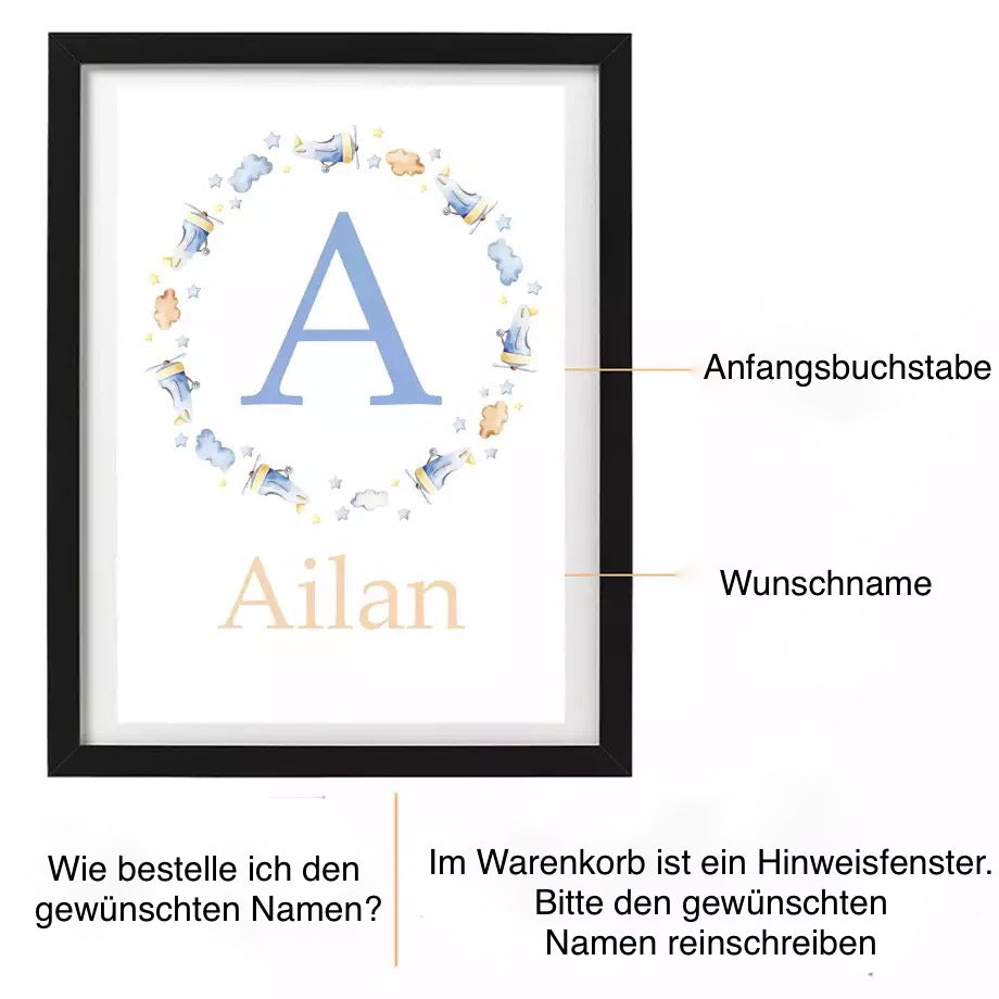 Kinderzimmer Bilder Wolken Tiere