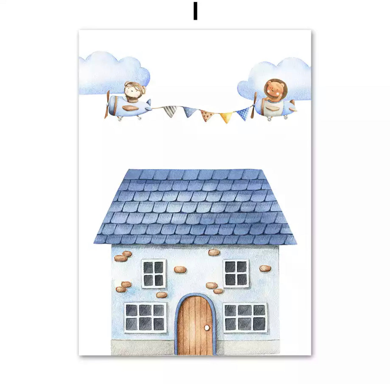 Kinderzimmer Bilder Wolken Tiere