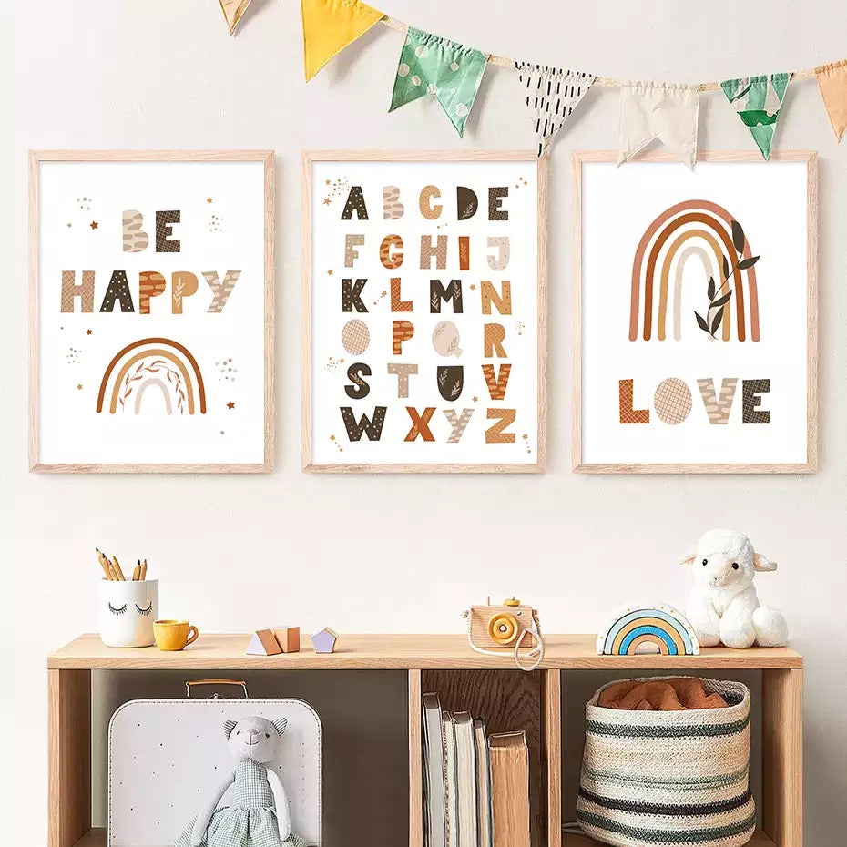 Kinderzimmer Bilder ABC Love