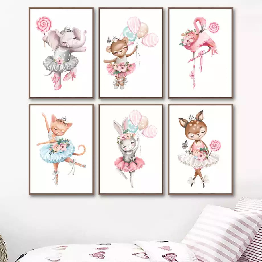 Kinderzimmer Bilder Ballett Tiere