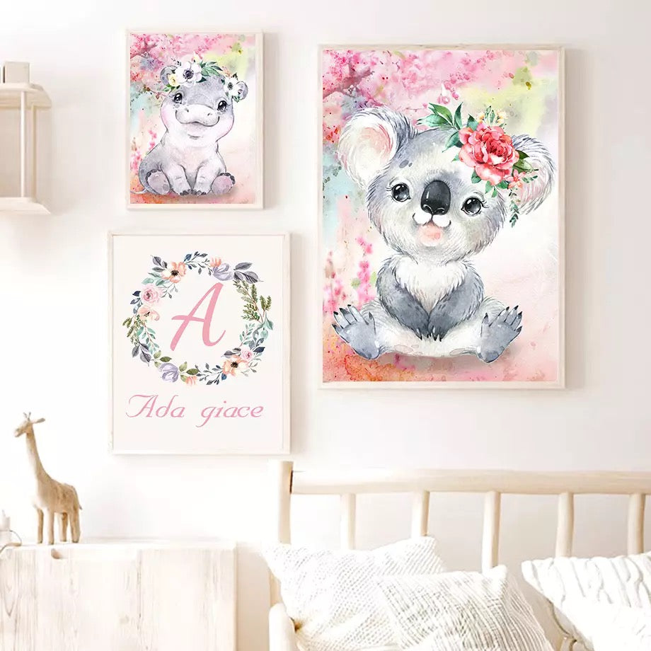 KinderzimmerBilder Farbige Tiere