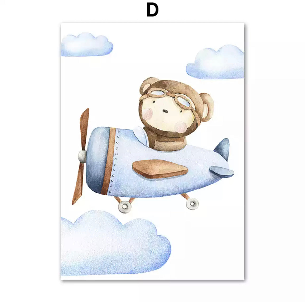 Kinderzimmer Bilder Wolken Tiere