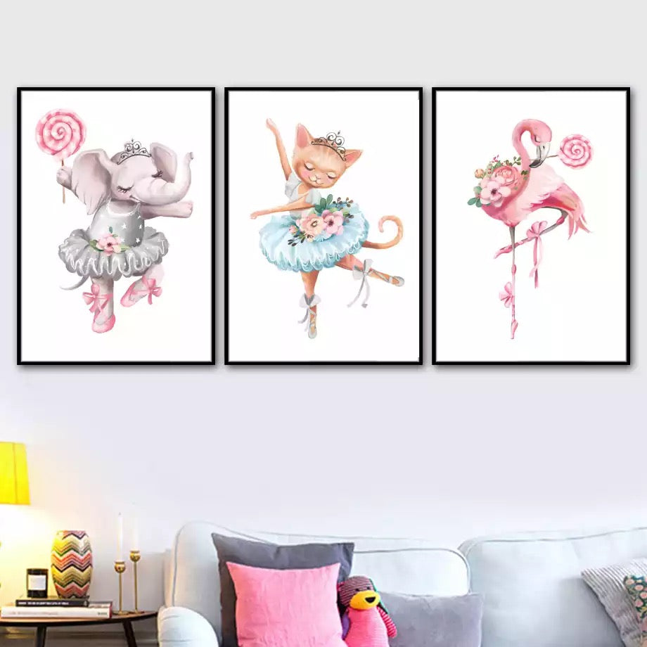 Kinderzimmer Bilder Ballett Tiere